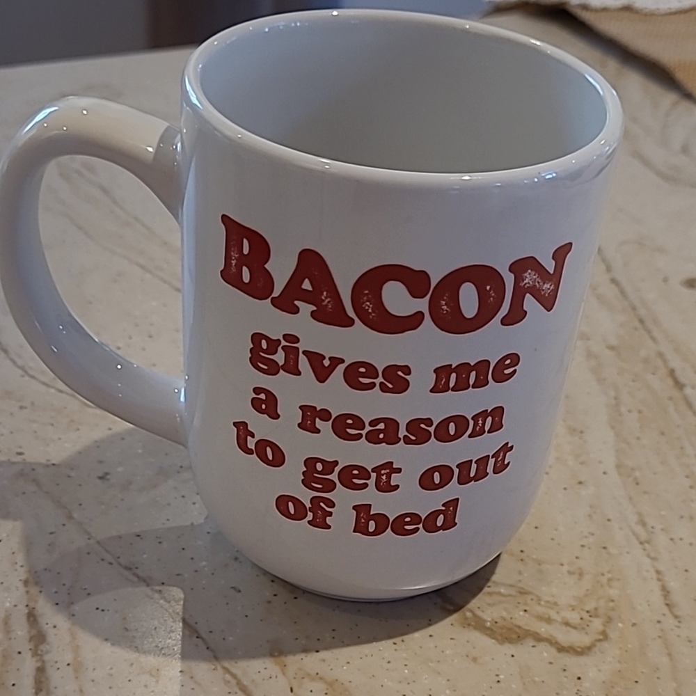 Royal Norfolk Mug with Bacon Quote